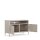 Metall Möbel Pera4, TV-Schrank 4 Regale - 100,5 x 40 x 64,5 cm Beige