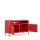 Metall Möbel Pera4, TV-Schrank 4 Regale - 100,5 x 40 x 64,5 cm Rot