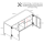 Metall Möbel Pera3, TV-Schrank 3 Regale - 130,5 x 40 x 64,5 cm Anthrazit