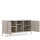 Metall Möbel Pera3, TV-Schrank 3 Regale - 130,5 x 40 x 64,5 cm Beige