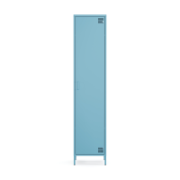 Metall Möbel Pera11, Kleiderschrank 1 Tür - 41,5 x 40 x 189,5 cm Blau