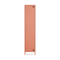 Metall Möbel Pera11, Kleiderschrank 1 Tür -  41,5 x 40 x 189,5 cm Lachsfarben