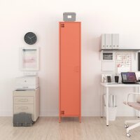 Metall Möbel Pera11, Kleiderschrank 1 Tür -  41,5 x 40 x 189,5 cm Lachsfarben