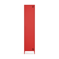 Metall Möbel Pera11, Kleiderschrank 1 Tür -  41,5 x 40 x 189,5 cm Rot