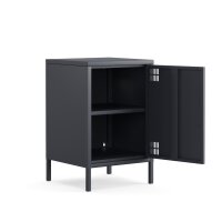 Metall Möbel Pera2, Kommode / Nachtschrank - 41,5 x 40 x 64,5 cm Anthrazit