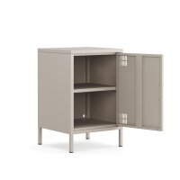 Metall Möbel Pera2, Kommode / Nachtschrank - 41,5 x 40 x 64,5 cm Beige