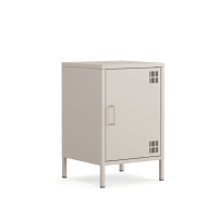Metall Möbel Pera2, Kommode / Nachtschrank - 41,5 x 40 x 64,5 cm Beige