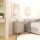 Metall Möbel Pera2, Kommode / Nachtschrank - 41,5 x 40 x 64,5 cm Beige