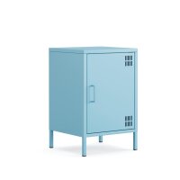 Metall Möbel Pera2, Kommode / Nachtschrank - 41,5 x 40 x 64,5 cm Blau