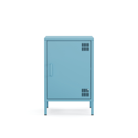 Metall Möbel Pera2, Kommode / Nachtschrank - 41,5 x 40 x 64,5 cm Blau