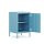 Metall Möbel Pera2, Kommode / Nachtschrank - 41,5 x 40 x 64,5 cm Blau