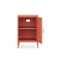 Metall Möbel Pera2, Kommode / Nachtschrank - 41,5 x 40 x 64,5 cm Lachsfarben