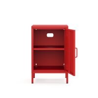 Metall Möbel Pera2, Kommode / Nachtschrank - 41,5 x 40 x 64,5 cm Rot