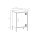 Metall Möbel Pera2, Kommode / Nachtschrank - 41,5 x 40 x 64,5 cm Rot