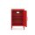 Metall Möbel Pera2, Kommode / Nachtschrank - 41,5 x 40 x 64,5 cm Rot