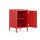 Metall Möbel Pera2, Kommode / Nachtschrank - 41,5 x 40 x 64,5 cm Rot