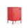 Metall Möbel Pera2, Kommode / Nachtschrank - 41,5 x 40 x 64,5 cm Rot