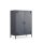 Metall Möbel Pera7, Sideboard 2 Türen - 80,5 x 40 x 109,5 cm Anthrazit
