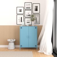 Metall Möbel Pera7, Sideboard 2 Türen -  80,5 x...