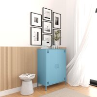 Metall Möbel Pera7, Sideboard 2 Türen -  80,5 x...