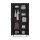 Metall Möbel Pera12, Kleiderschrank 2 Türen - 80,5 x 50 x 189,5 cm Anthrazit