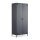 Metall Möbel Pera12, Kleiderschrank 2 Türen - 80,5 x 50 x 189,5 cm Anthrazit
