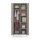 Metall Möbel Pera12, Kleiderschrank 2 Türen - 80,5 x 50 x 189,5 cm Beige