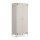 Metall Möbel Pera12, Kleiderschrank 2 Türen - 80,5 x 50 x 189,5 cm Beige