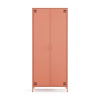 Metall Möbel Pera12, Kleiderschrank 2 Türen - 80,5 x 50 x 189,5 cm Lachsfarben