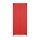 Metall Möbel Pera12, Kleiderschrank 2 Türen - 80,5 x 50 x 189,5 cm Rot