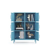 Metall Möbel Pera9, Sideboard 6 Türen - 80,5 x...