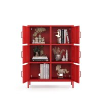 Metall Möbel Pera9, Sideboard 6 Türen - 80,5 x...