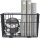 Metall Aufbewahrungskorb 33 x 25 x 15 cm Anthrazit