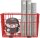 Metall Aufbewahrungskorb 33 x 25 x 15 cm Rot