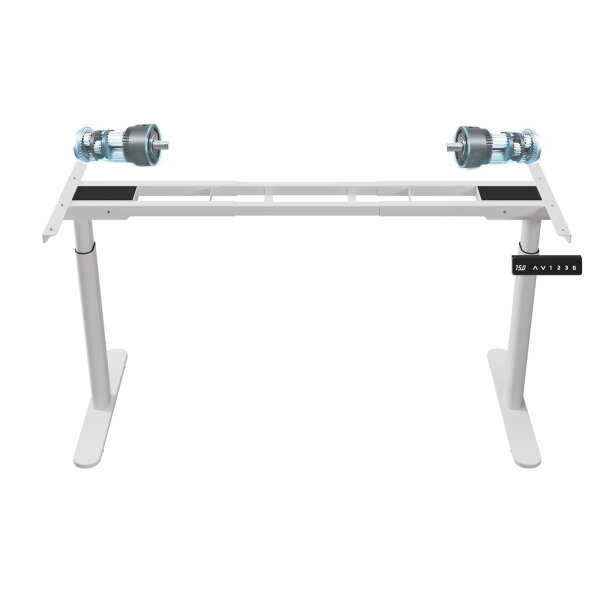 Tischgestell höhenverstellbar Weiß