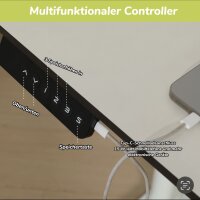 Tischgestell höhenverstellbar Weiß