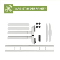 Tischgestell höhenverstellbar Weiß