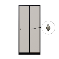 2-türiger, unterteilter spezieller Umkleideschrank,...