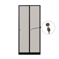 2-türiger, unterteilter spezieller Umkleideschrank,...