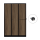3-türiger, unterteilter spezieller Umkleideschrank, Heybe Dekor, Kombinationsschloss, RAL 9005 Schwarz, 118,5×50×180