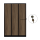 3-türiger, unterteilter spezieller Umkleideschrank, Heybe Dekor, Zylinderschloss, RAL 9005 Schwarz, 118,5×50×180