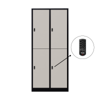 Halb 4-türiger spezieller Umkleideschrank, graues...