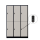 Halb 6-türiger spezieller Umkleideschrank, graues elektronisches Schloss, RAL 9005 Schwarz, 118,5×50×180