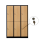 Halber 6-türiger spezieller Umkleideschrank, Buchenholz Dekor, Zylinderschloss, RAL 9005 Schwarz, 118,5×50×180