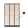 Halber 6-türiger spezieller Umkleideschrank, Sandstein Dekor, Kombinationsschloss, RAL 9005 Schwarz, 118,5×50×180
