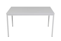 Furni24 Schreibtisch-Stahlgestell 140x70x75cm, Grau, TÜV/GS-Einfache Montage, Arbeitstisch, Bürotisch, Küchentisch, Esstisch, Druckertisch Büro-Möbel Arbeitszimmer Computertisch Gaming-Tisch Mehrzwecktisch