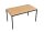 Furni24 Schreibtisch-Stahlgestell 140x70x75cm, Buche, TÜV/GS-Einfache Montage, Arbeitstisch, Bürotisch, Küchentisch, Esstisch, Druckertisch Büro-Möbel Arbeitszimmer Computertisch Gaming-Tisch Mehrzwecktisch