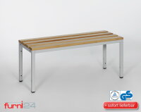Garderobenbank 100 cm grau