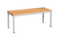 Garderobenbank 100 cm grau