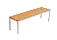 Garderobenbank 150 cm grau